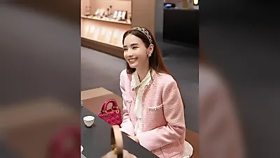 Han Chae Young reaparece con té y chaqueta rosa antes de volver al cine con City of Evil
