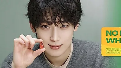 엔하이픈 선우, 뱀파이어 영양제 모델 변신... 'NOOMAX' 광고 속 반전 비주얼
