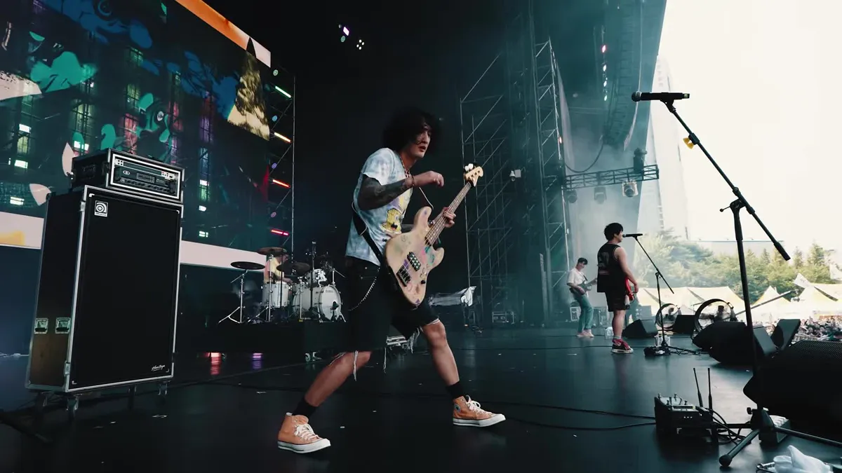 Geukdong Asia Tigers en el escenario del Incheon Pentaport Rock Festival 2026