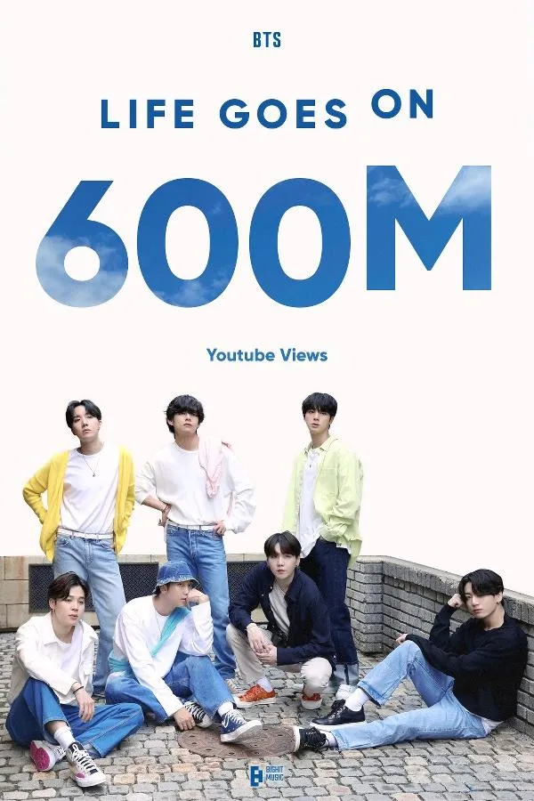 BTSの「Life Goes On」ミュージックビデオ、YouTube再生回数6億回を突破