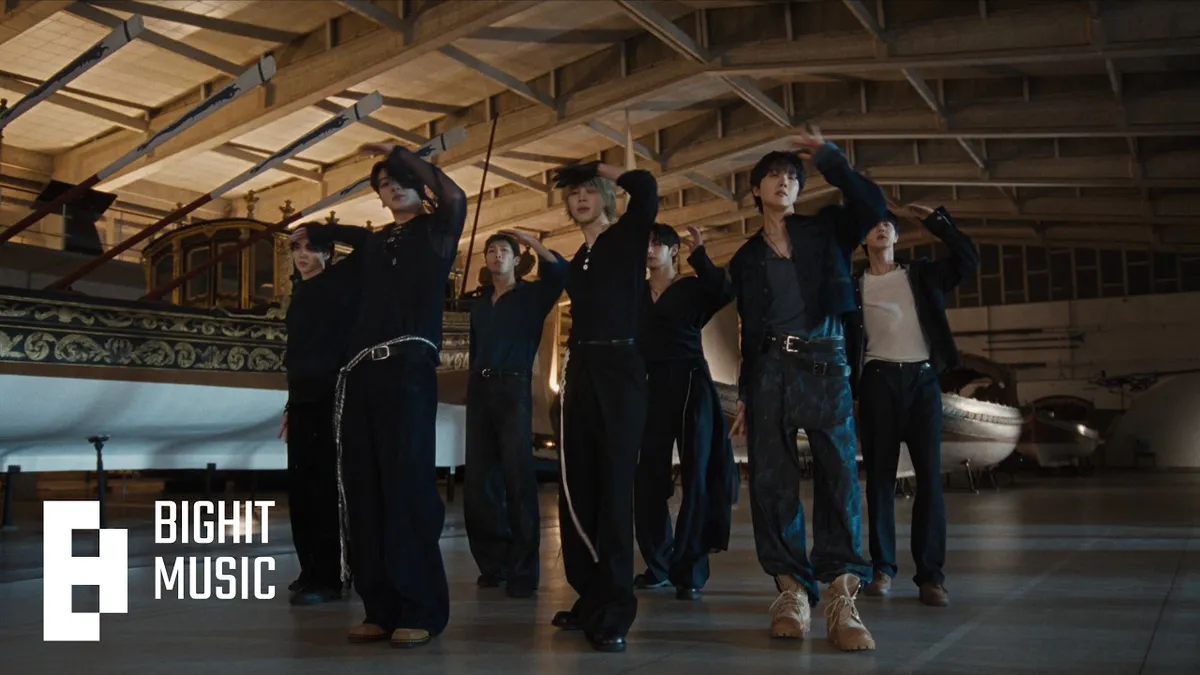 BTS Group Performance in HYBE LABELS SWIM Official Performance Video